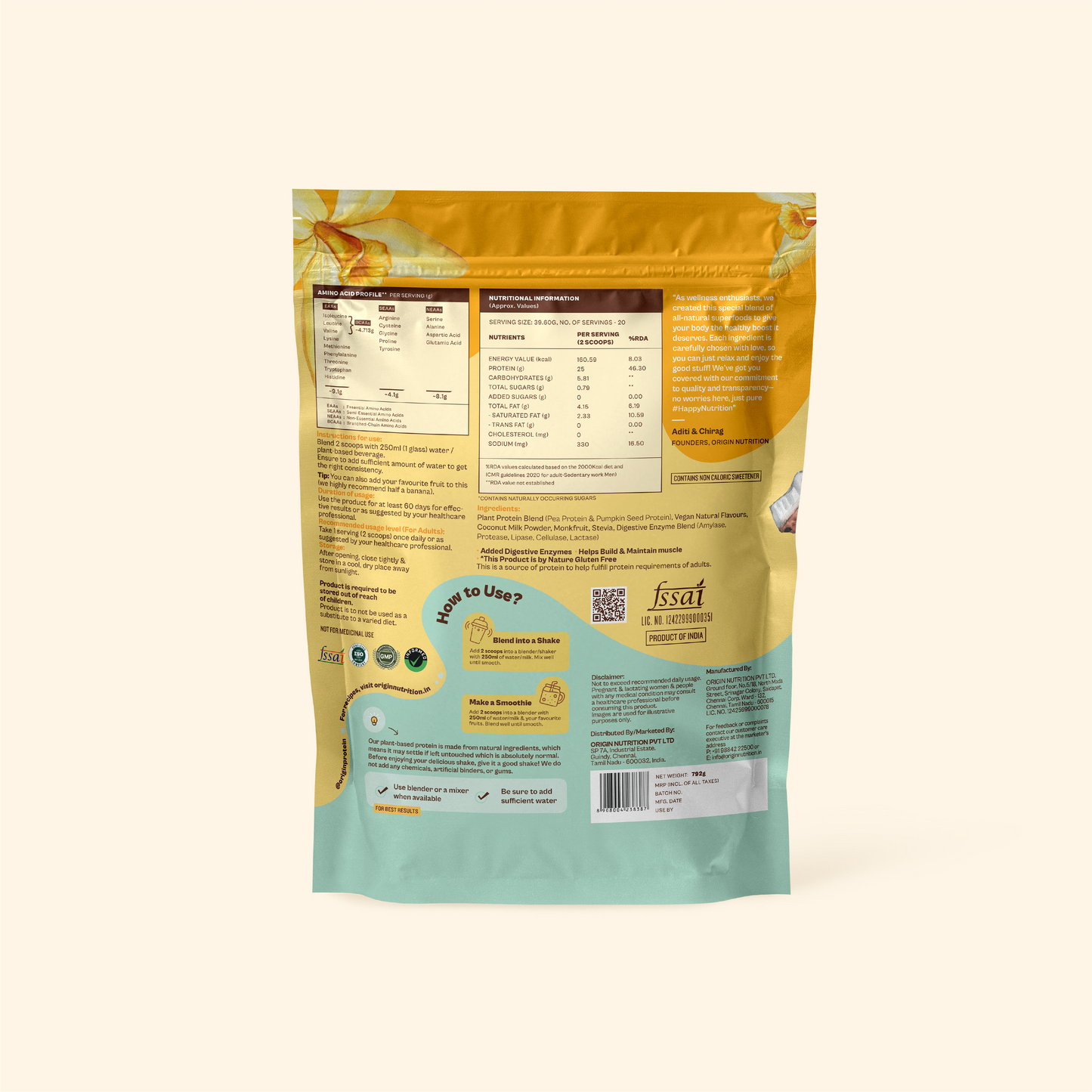 Daily Plant Protein - Creamy Vanilla
