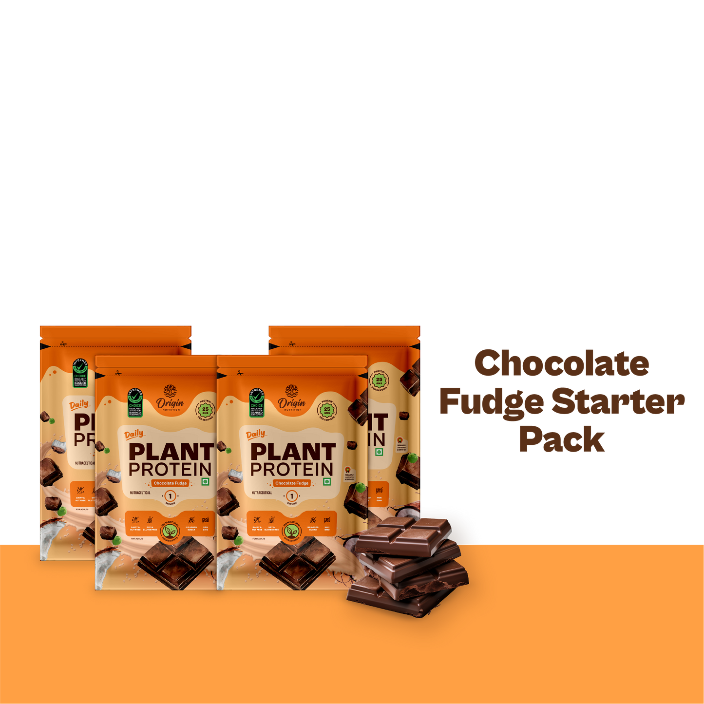 Daily Plant Protein - Chocolate Fudge Starter Pack