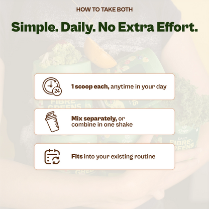 Daily Plant Protein Mango Mania & Fibre + Greens Combo