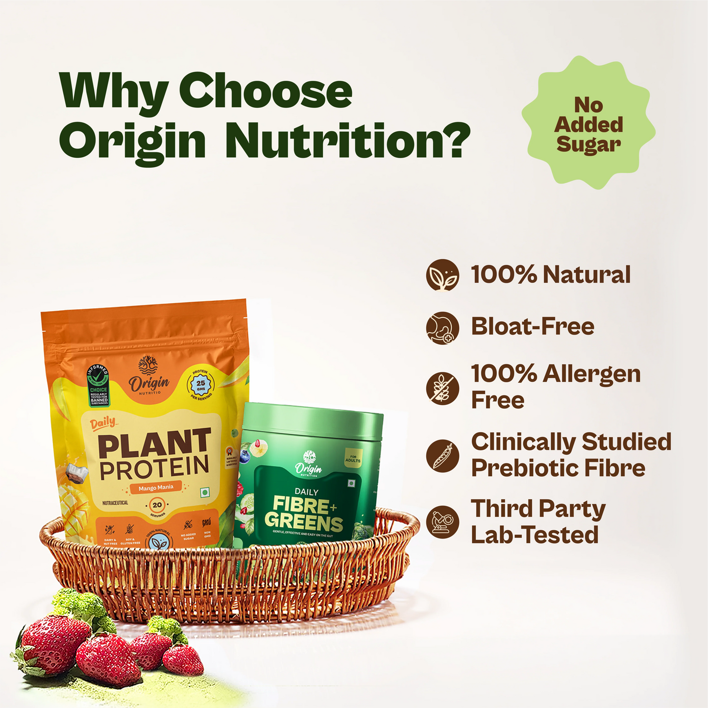 Daily Plant Protein Mango Mania & Fibre + Greens Combo