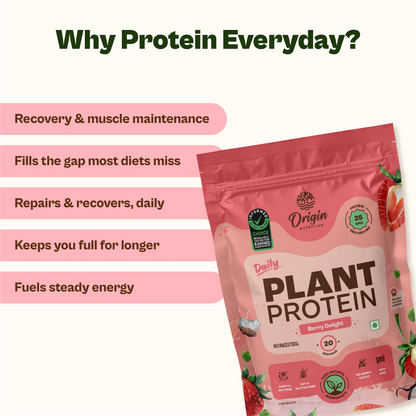 Daily Plant Protein Strawberry Delight & Fibre + Greens Combo