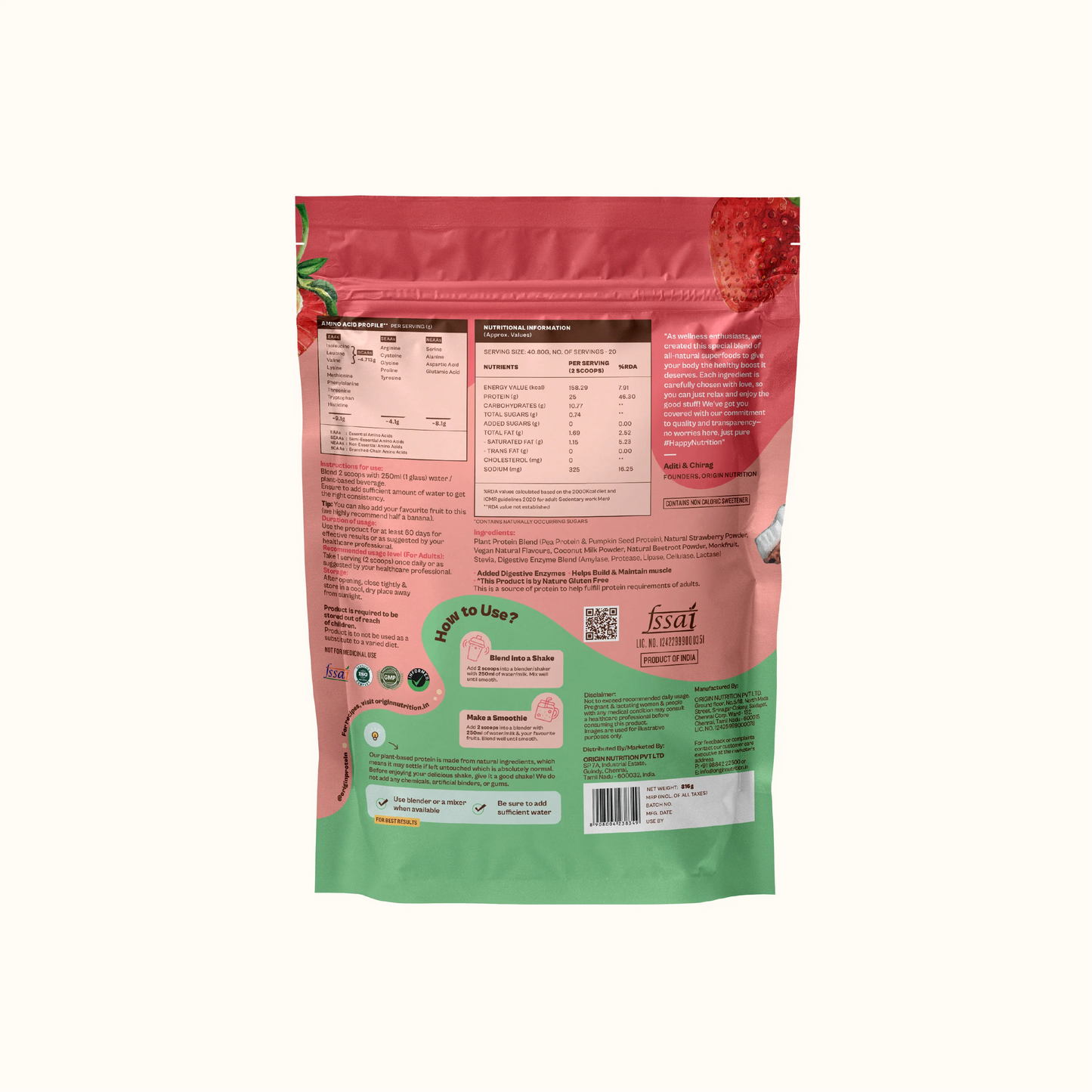 Daily Plant Protein Strawberry Delight & Fibre + Greens Combo