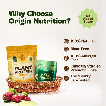 Daily Plant Protein Creamy Vanilla & Fibre + Greens Combo