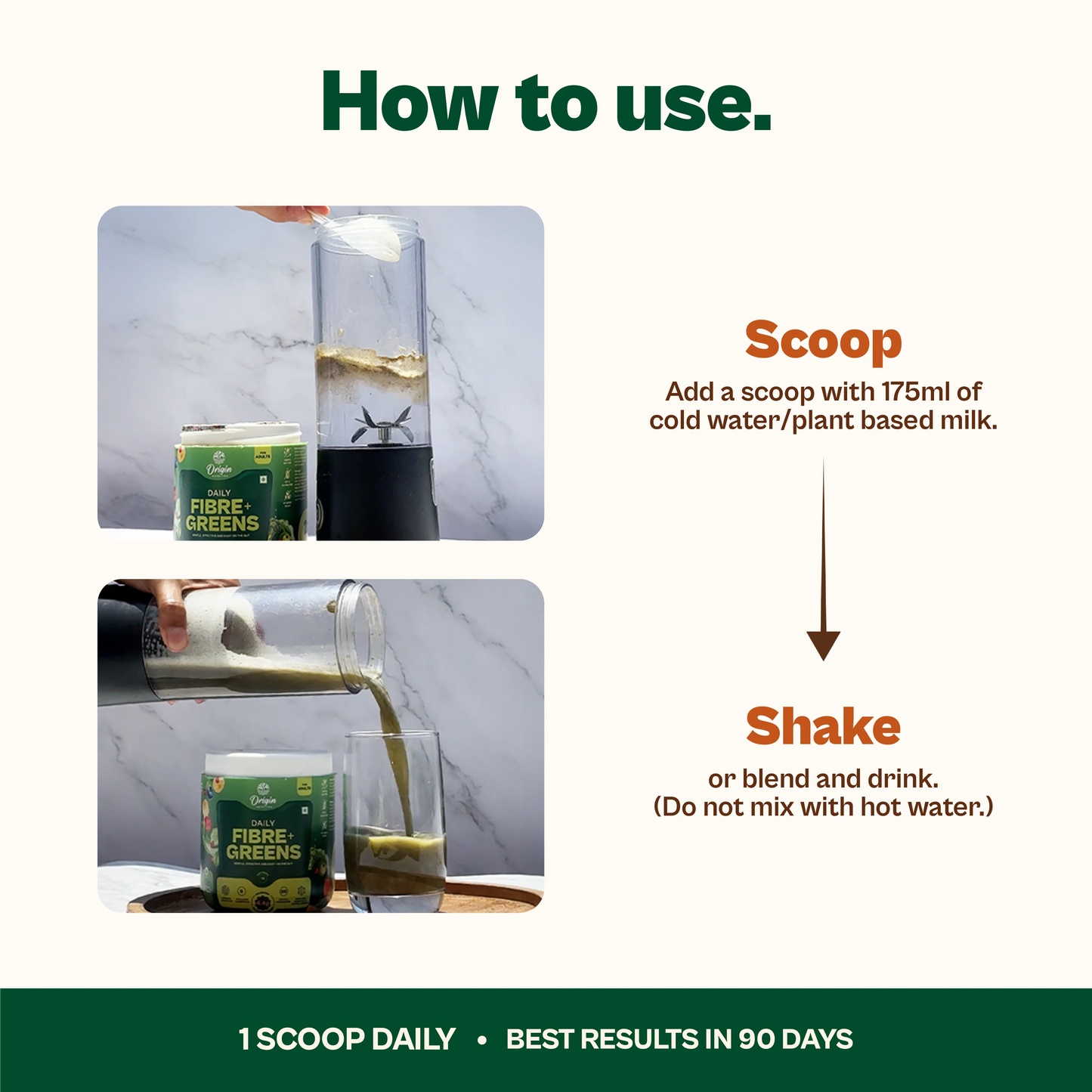 Daily Fibre + Greens - Pack of 2