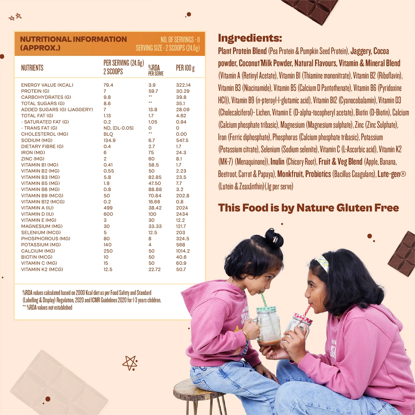 Kids Nutrition Mix - Chocolate Fudge (ages 3-6)