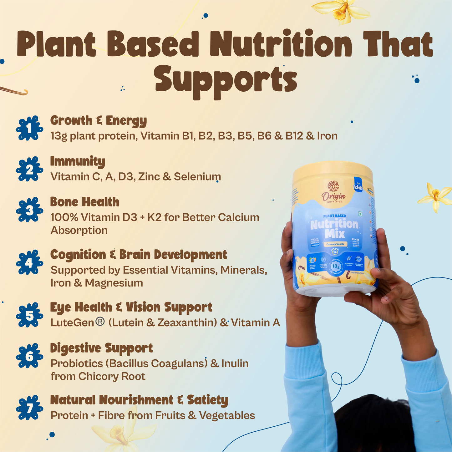 Kids Nutrition MIx - Creamy Vanilla (ages 13+)