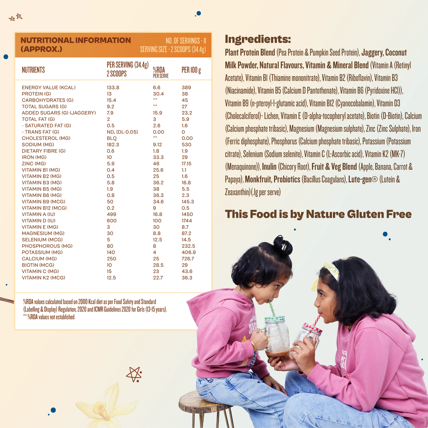 Kids Nutrition MIx - Creamy Vanilla (ages 13+)