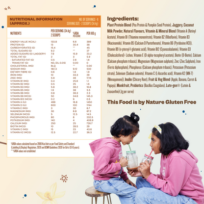 Kids Nutrition MIx - Creamy Vanilla (ages 13+)