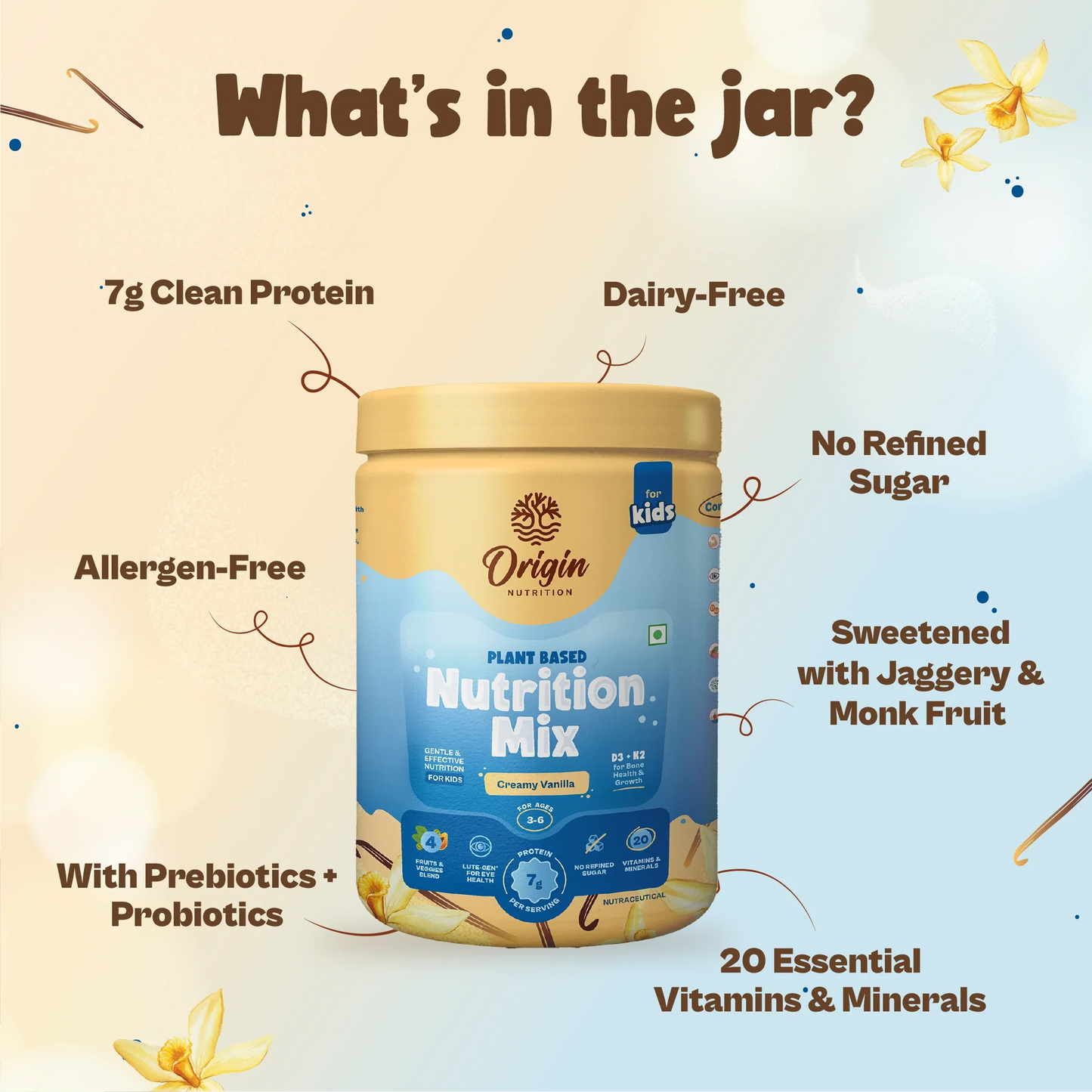 Kids Nutrition Mix - Creamy Vanilla (ages 3-6)
