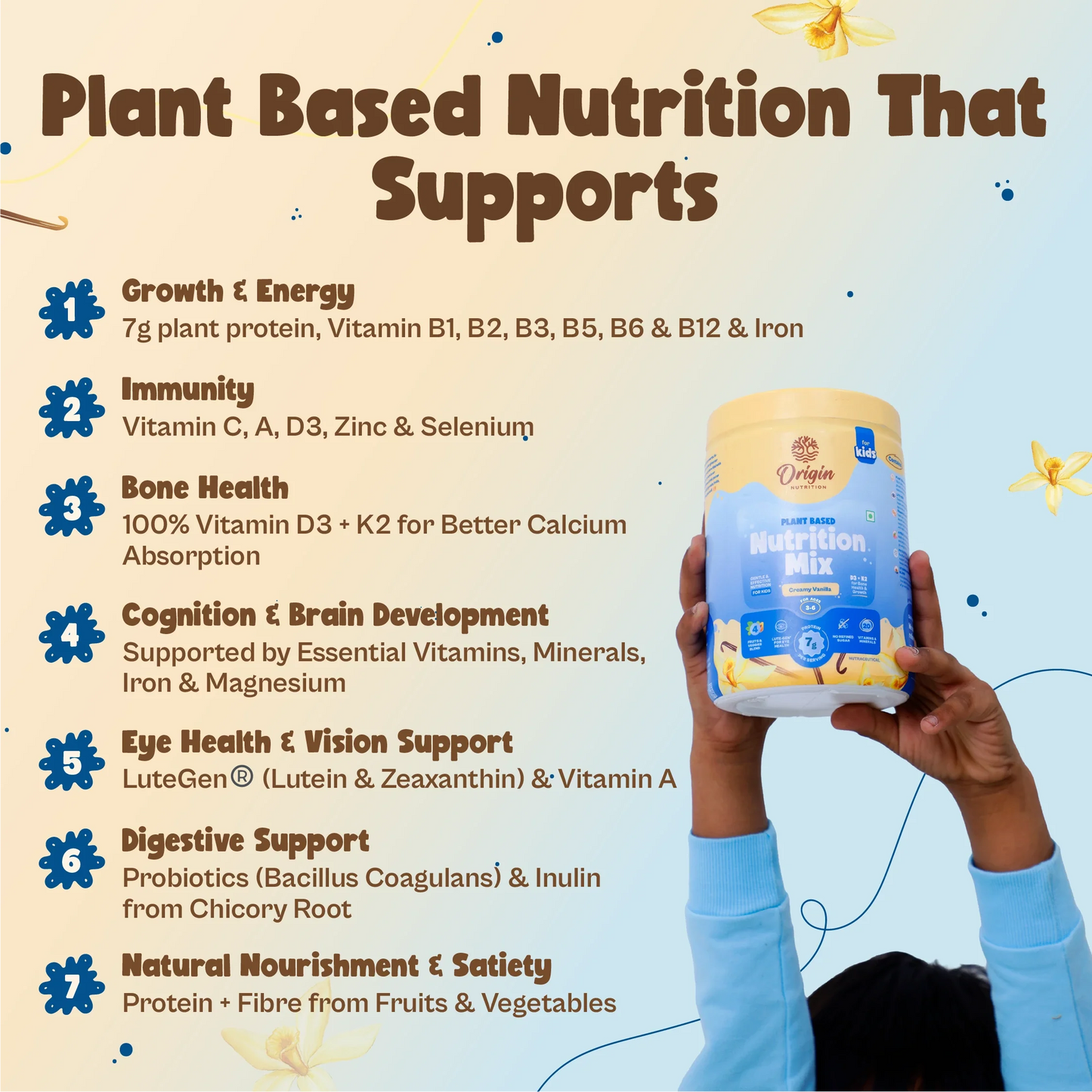Kids Nutrition Mix - Creamy Vanilla (ages 3-6)