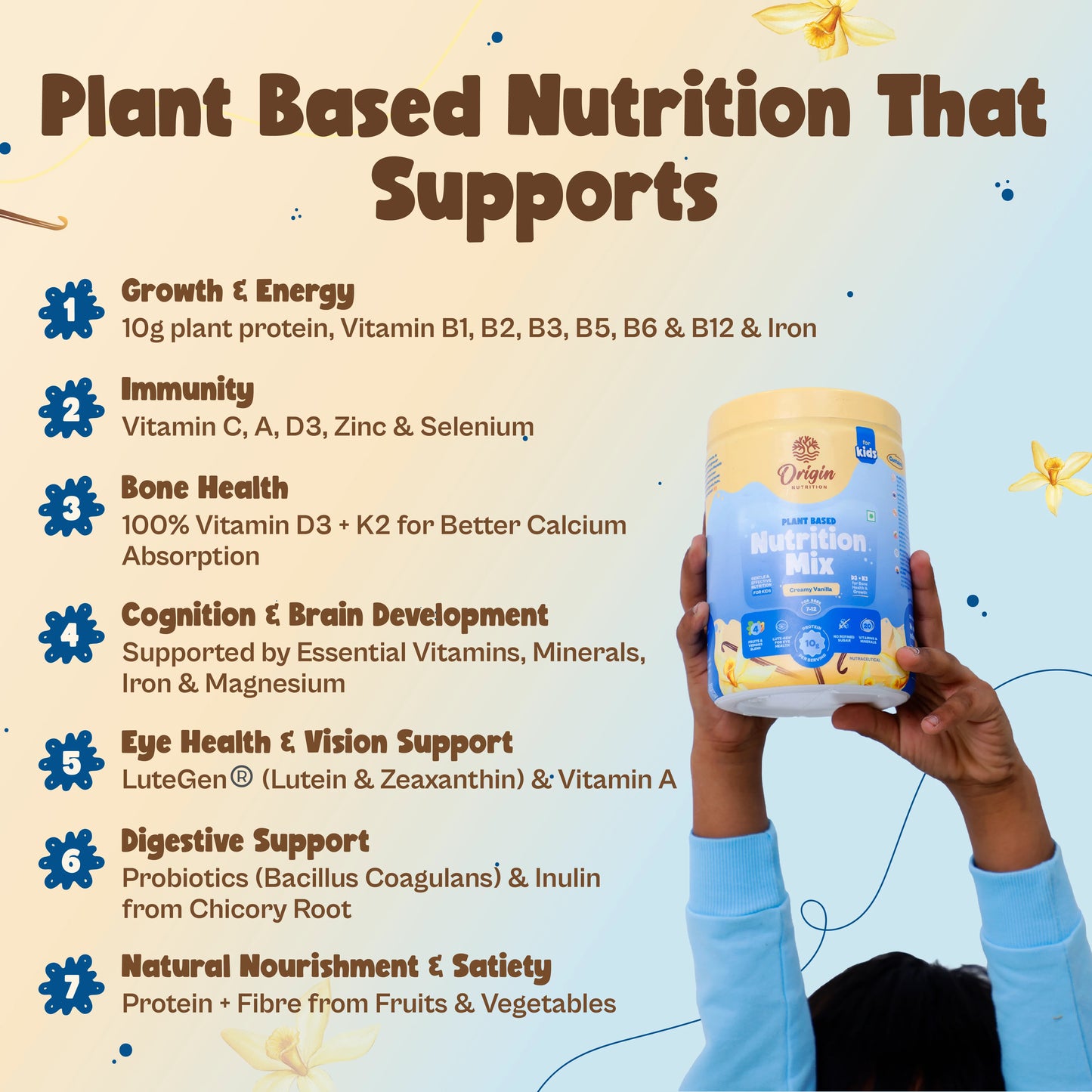 Kids Nutrition Mix - Creamy Vanilla (ages 7-12)