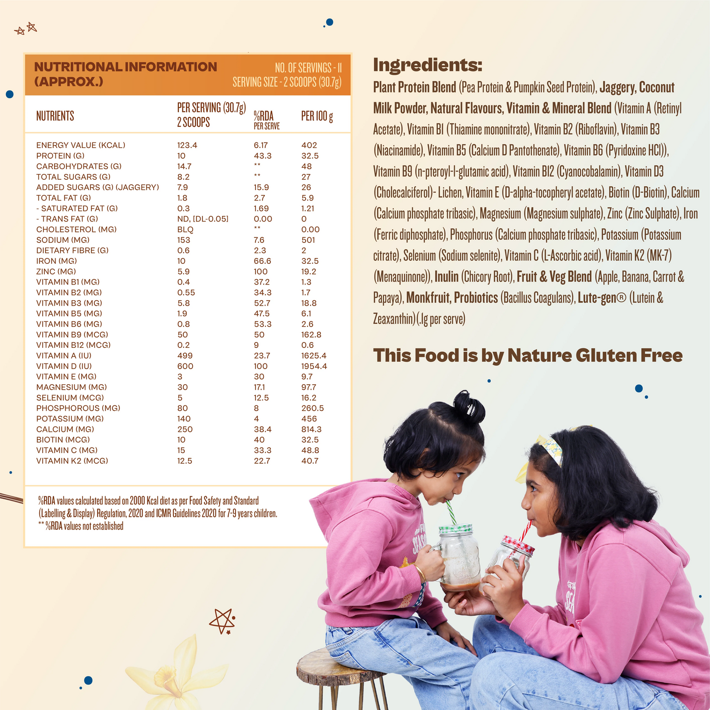 Kids Nutrition Mix - Creamy Vanilla (ages 7-12)