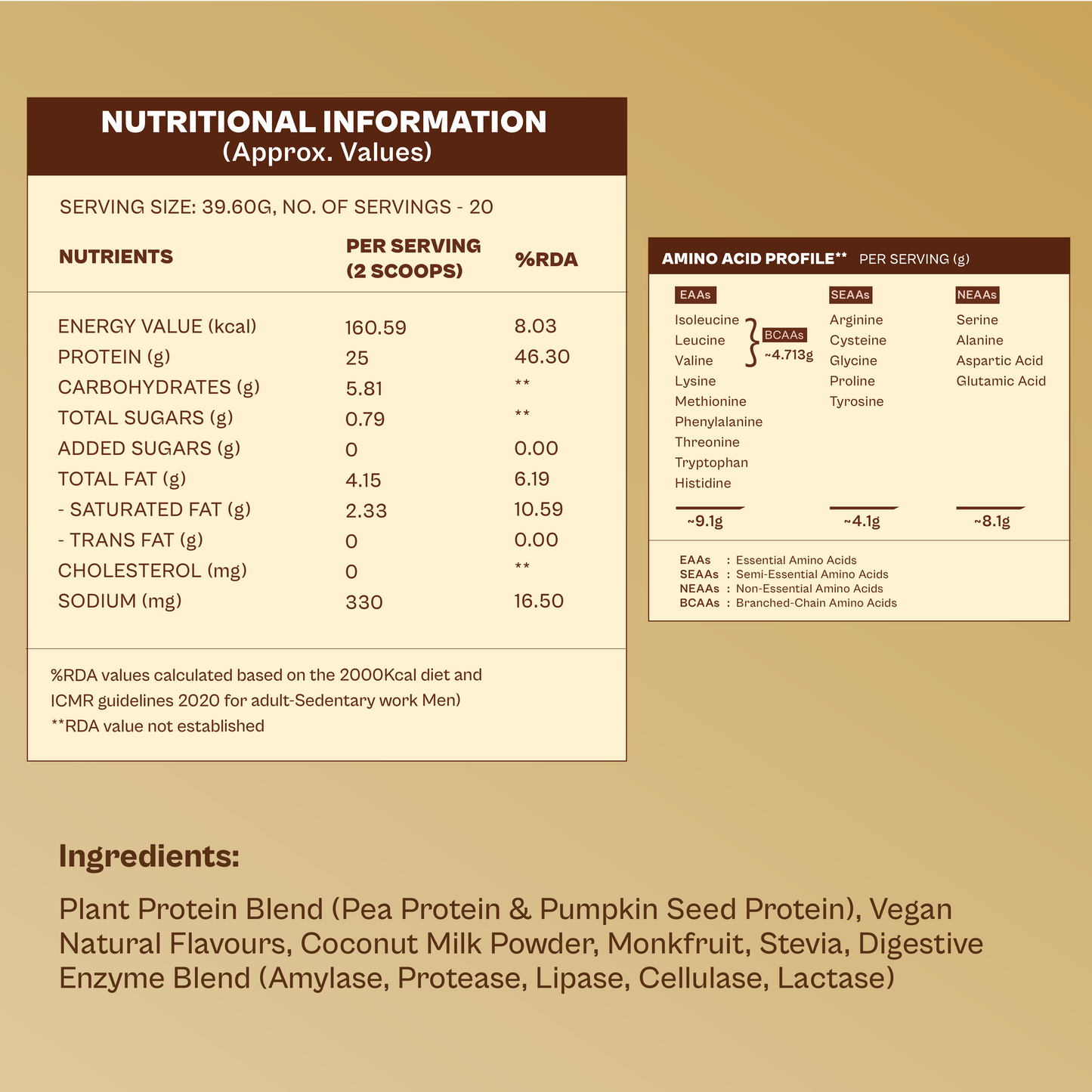 Daily Plant Protein - Creamy Vanilla