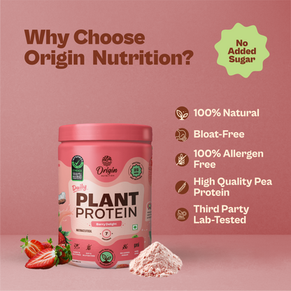 Daily Plant Protein  - Strawberry Delight (Jar)